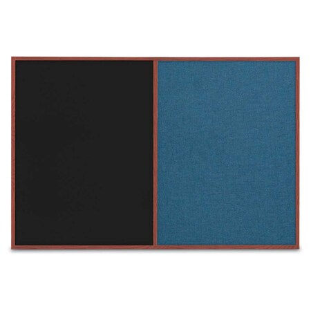 United Visual Products Slim Style Indoor Enclosed Corkboard, 42 UVRDS42SBH-BRONZE-CINNABA